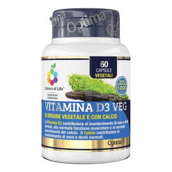 optima colours of life - vitamina d3 60 capsule vegetali 500mg