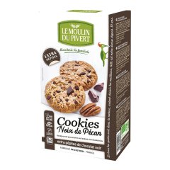 le moulin du pivert - cookies alle noci pecan con pepite di cioccolato fondente 175g