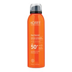 korff sun secret olio spray dry touch spf 50+ protezione solare molto alta 200ml