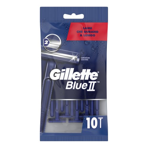 Gillette Blue II Standard Lamette 10 Pezzi