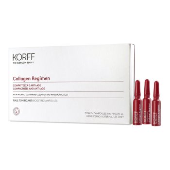 korff collagen regimen - fiale tonificanti azione anti-age pelle tonica ed elastica 7 fiale 1ml