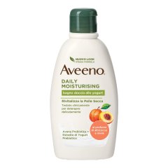 aveeno daily moisturising bagno doccia yogurt profumo miele albicocca 300ml