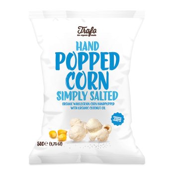 trafo bio organic - popcorn salati con olio di cocco biologico 50g
