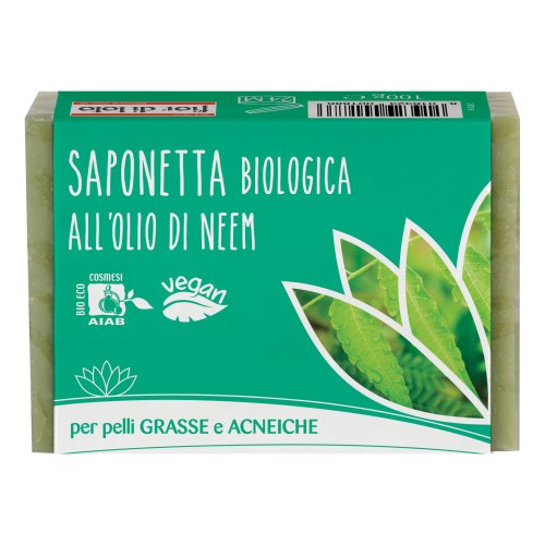 Fior Di Loto Saponetta All'Olio Neem Bio 100g