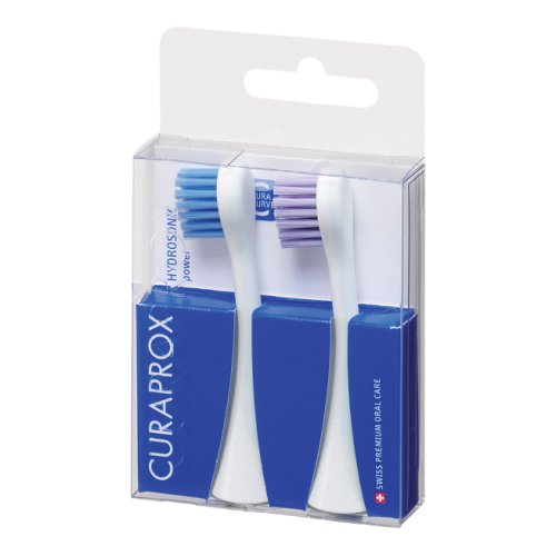 Curaprox Hydrosonic Brush Power Duo - Testine Ricambio Per Spazzolino Power 2 Pezzi