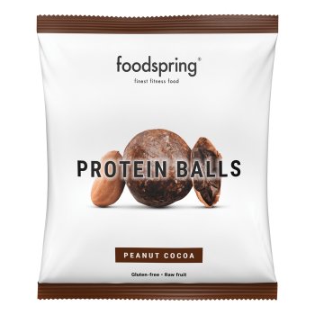 foodspring protein balls - snack proteico arachidi e cacao 40g