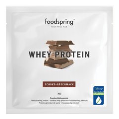 Foodspring Whey Protein - Proteine Per Lo Sviluppo Muscolare Monodose Al Cioccolato 30g