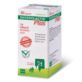enterolactis plus - integratore di fermenti lattici 30 capsule