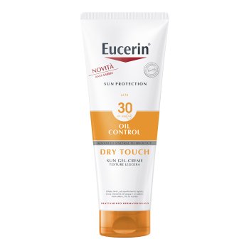 eucerin sun oil control gel-crema dry touch spf30 protezione solare alta 200ml