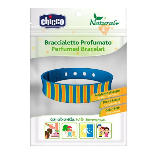 Chicco Anti-Zanzara Natural Braccialetto In Silicone Profumato 1 Pezzo Vari Colori