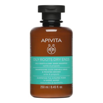 apivita oily roots dry ends - shampoo equilibrante cute grassa e punte secche 250ml