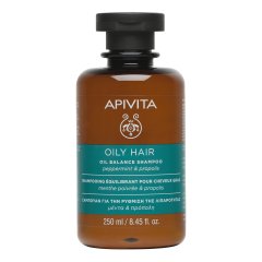 apivita oily hair - oil balance shampoo sebo regolatore 250ml