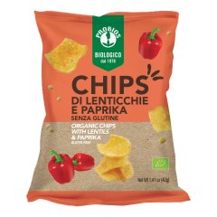 chips di lenticchie e paprika