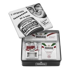 proraso cofanetto vintage selection toccasana - vaso prebarba pelli sensibili - sapone tubo pelli sensibili - balsamo dopobarba pelli sensibili