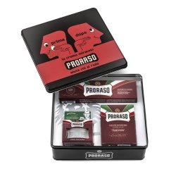 proraso cofanetto vintage selection primadopo - vaso prebarba barbe dure - sapone tubo barbe dure 150ml - lozione barbe dure