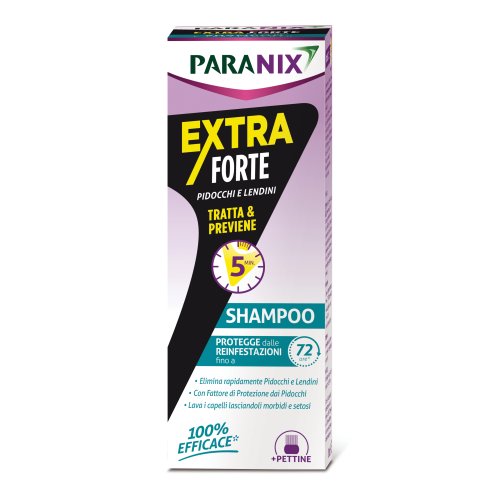 PARANIX Extra Forte Shampoo Pidocchi e Lendini Trattamento e Prevenzione 200 ml