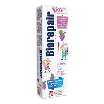 biorepair kids 0-6 anni dentifricio gusto uva 50ml