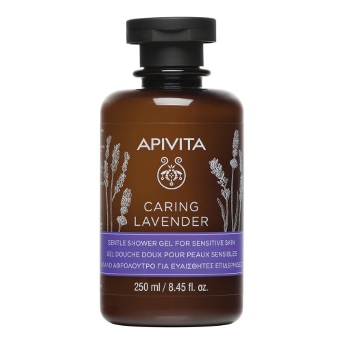 Apivita Caring Lavender - Gel Doccia Delicato Pelli Sensibili Con Lavanda 250ml