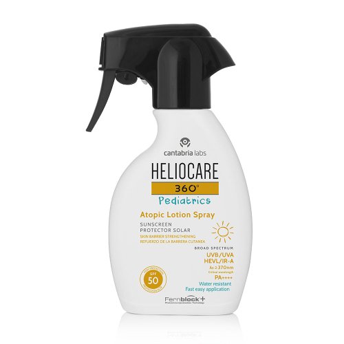 Heliocare 360 Pediatrics Atopic Lotion Spray Solare Spf50+ Protezione Molto Alta 250ml