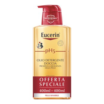 eucerin ph5 olio detergente doccia bipacco 2 x 400ml