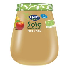 hero baby solo bio omogeneizzati pera e mela 120g