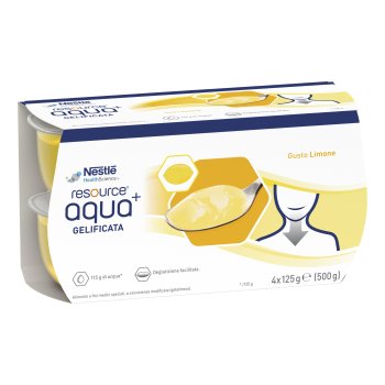 resource aqua+ gelificata gusto limone 4 vasetti da 125g