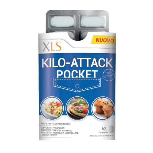 XLS KILO ATTACK POCKET 10 COMPRESSE