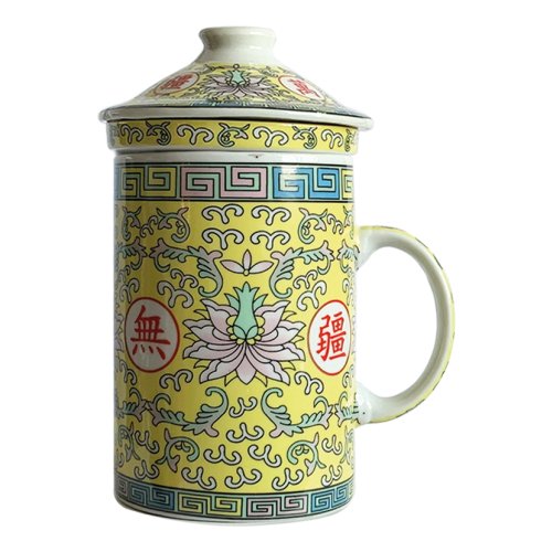 Himalaya Old China - Tisaniera Porcellana Loto Giallo