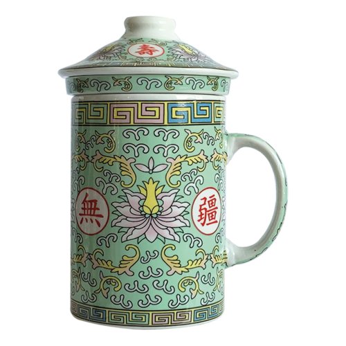 Himalaya Old China - Tisaniera Porcellana Loto Verde