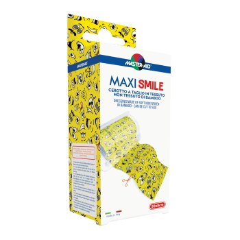 master aid maxi smile cerotto a taglio tnt 50 x 8cm