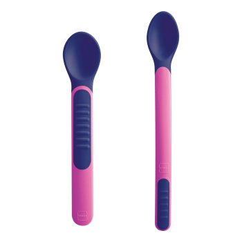 mam heat sensitive spoons & cover femmina - cucchiaini con coperchio