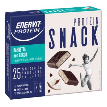 enervit protein snack cocco 8 barrette 27g