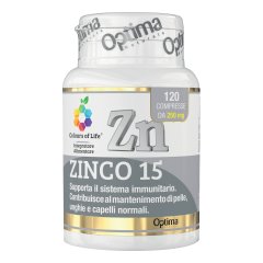 Optima Colours of Life - Zinco 15 120 Compresse