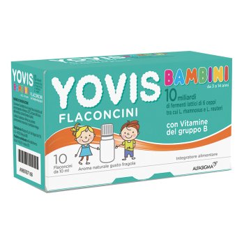 yovis bambini fragola 10 flaconcini 10ml