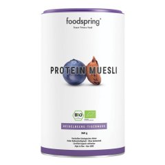 foodspring bio protein muesli mirtilli-mandorle di terra 360g