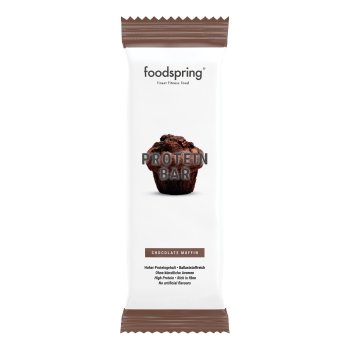 foodspring protein bar - barretta proteica muffin cioccolato 60g