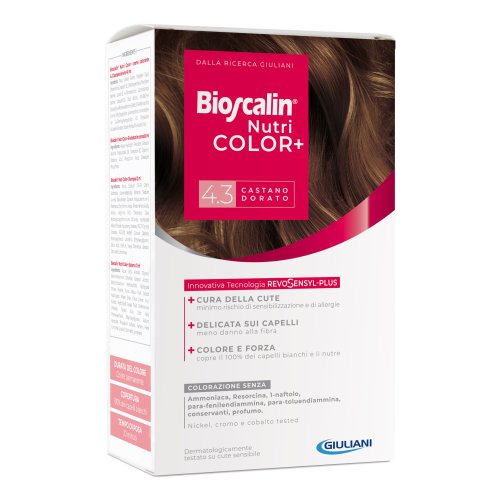 Bioscalin Nutri Color+ Colore Permanente Capelli 4.3 Castano Dorato