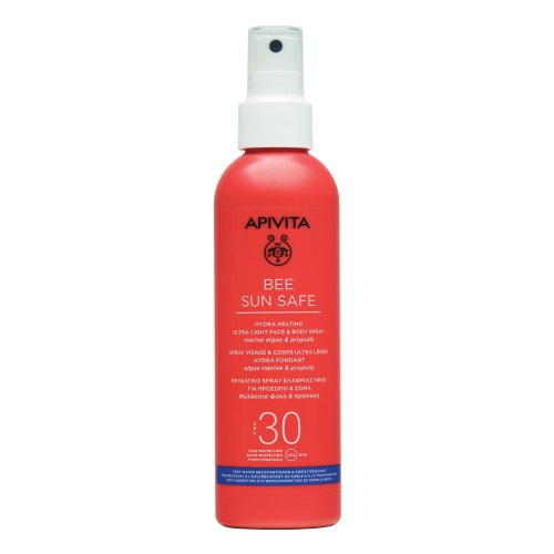 Apivita Bee Sun Safe Spray Hydra Melting Viso E Corpo Ultra-Leggero Spf30 Protezione Solare Alta 20