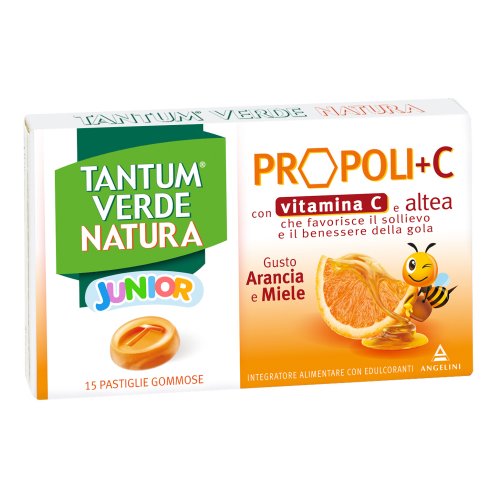Tantum Verde Natura Junior Propoli e Vitamina C 15 Pastiglie