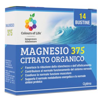 optima colours of life - magnesio 375 citrato organico 14 bustine