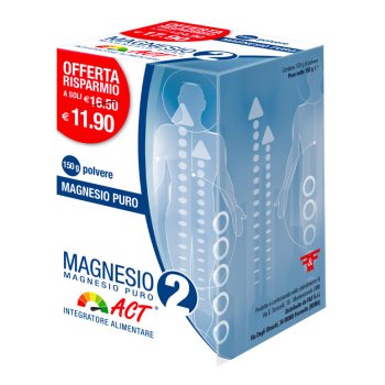 magnesio 2 act magnesio puro polvere 150g