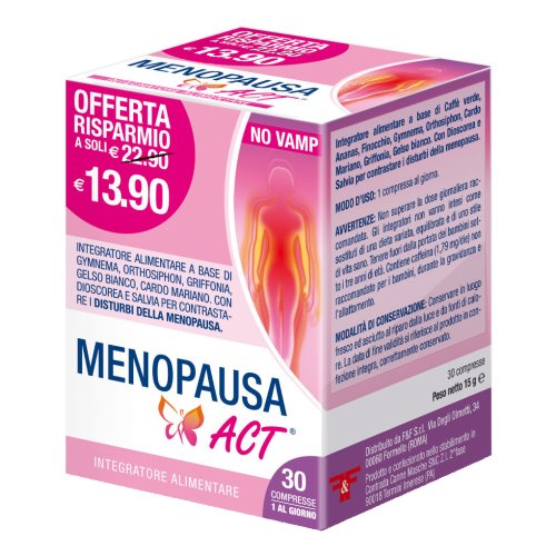 Menopausa Act Integratore alimentare 30 compresse