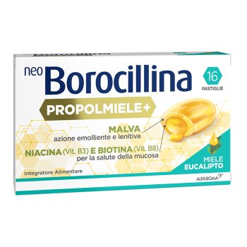 neoborocillina propolmiele+ miele eucalipto 16 pastiglie