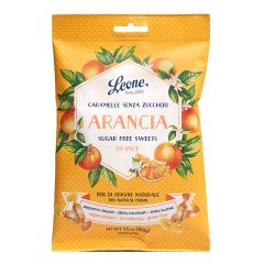Leone Caramelle Arancia Senza Zuccheri In Sacchetto Di Carta Da 100g