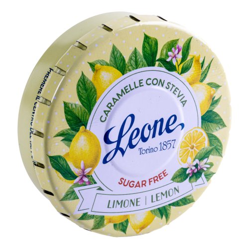 Leone Caramelle In Lattina Stevia Limone Click Clack Da 30g