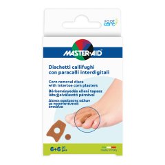 master aid foot care dischetto callifugo 6 pezzi + paracalli 6 pezzi