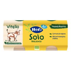 hero baby solo bio omogeneizzato al vitello 2 x 80g