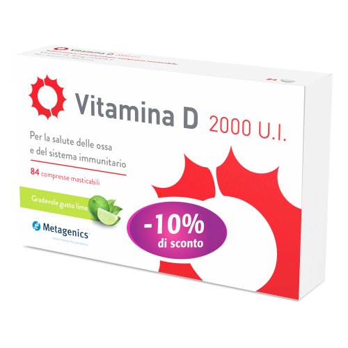 Vitamina D 2000 Ui 84 Compresse Masticabili Promopack -10%