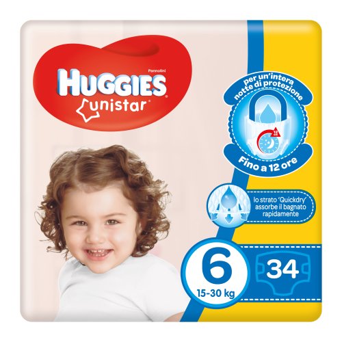 HUGGIES UNISTAR GRANDE 6 34PZ