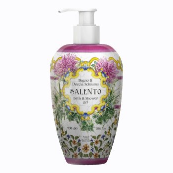 maioliche bagno docciaschiuma delicato linea salento limone dolce e gelsomino 700ml